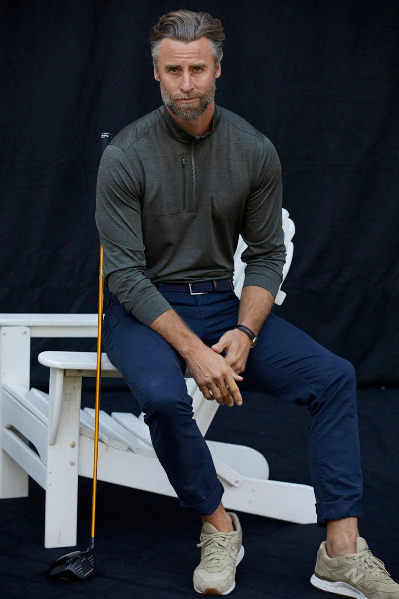 Cutter & Buck Stealth Heathered Mens Quarter Zip 35