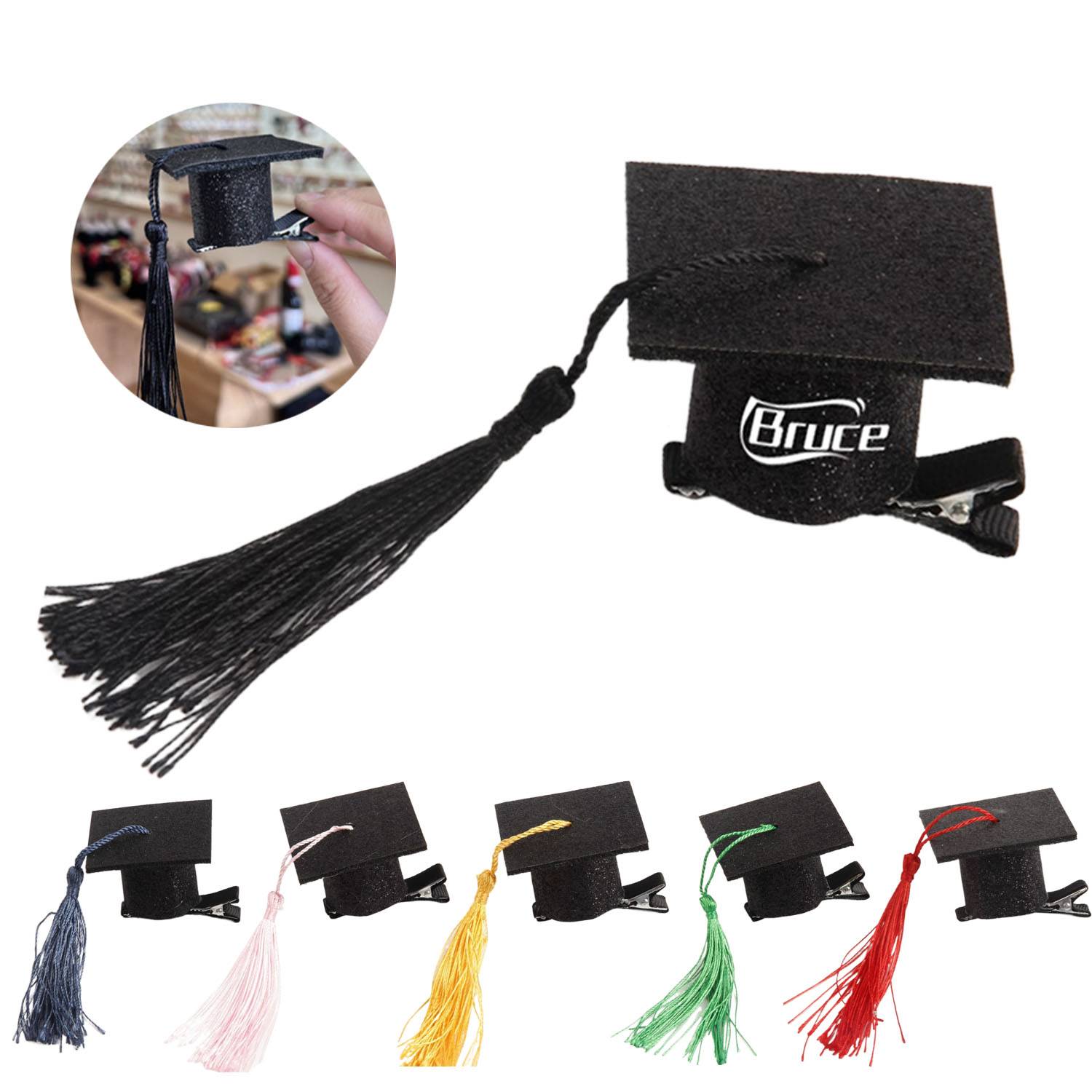 Mini Graduation Cap Shaped Hair Cips 3