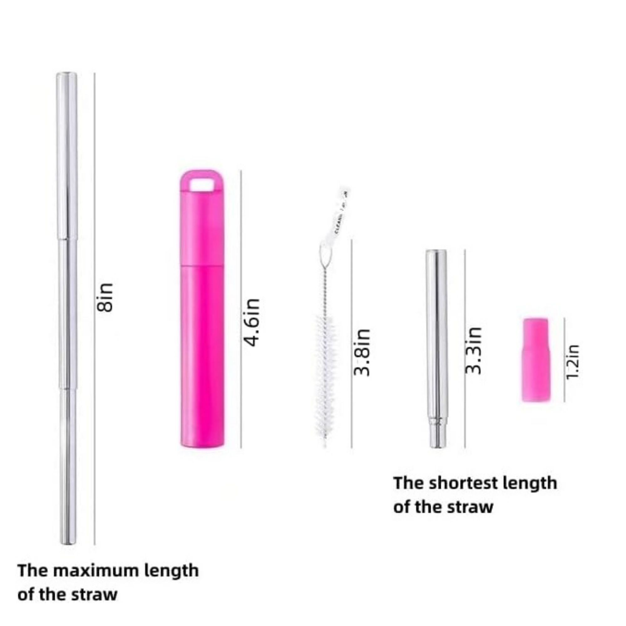 Stainless Steel Straw Travel Case 3