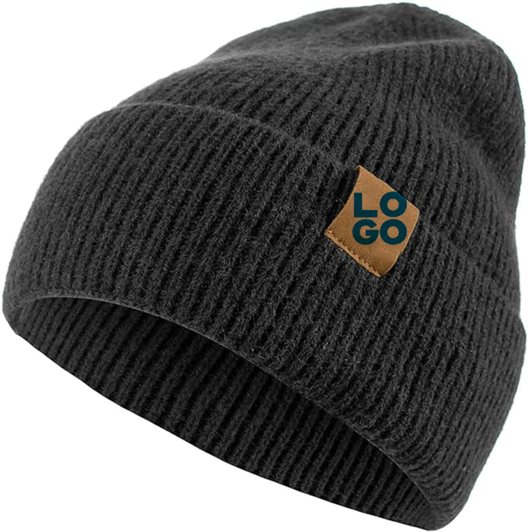 Fleece-thickened Polyester Acrylic Knitted Winter Beanie 2