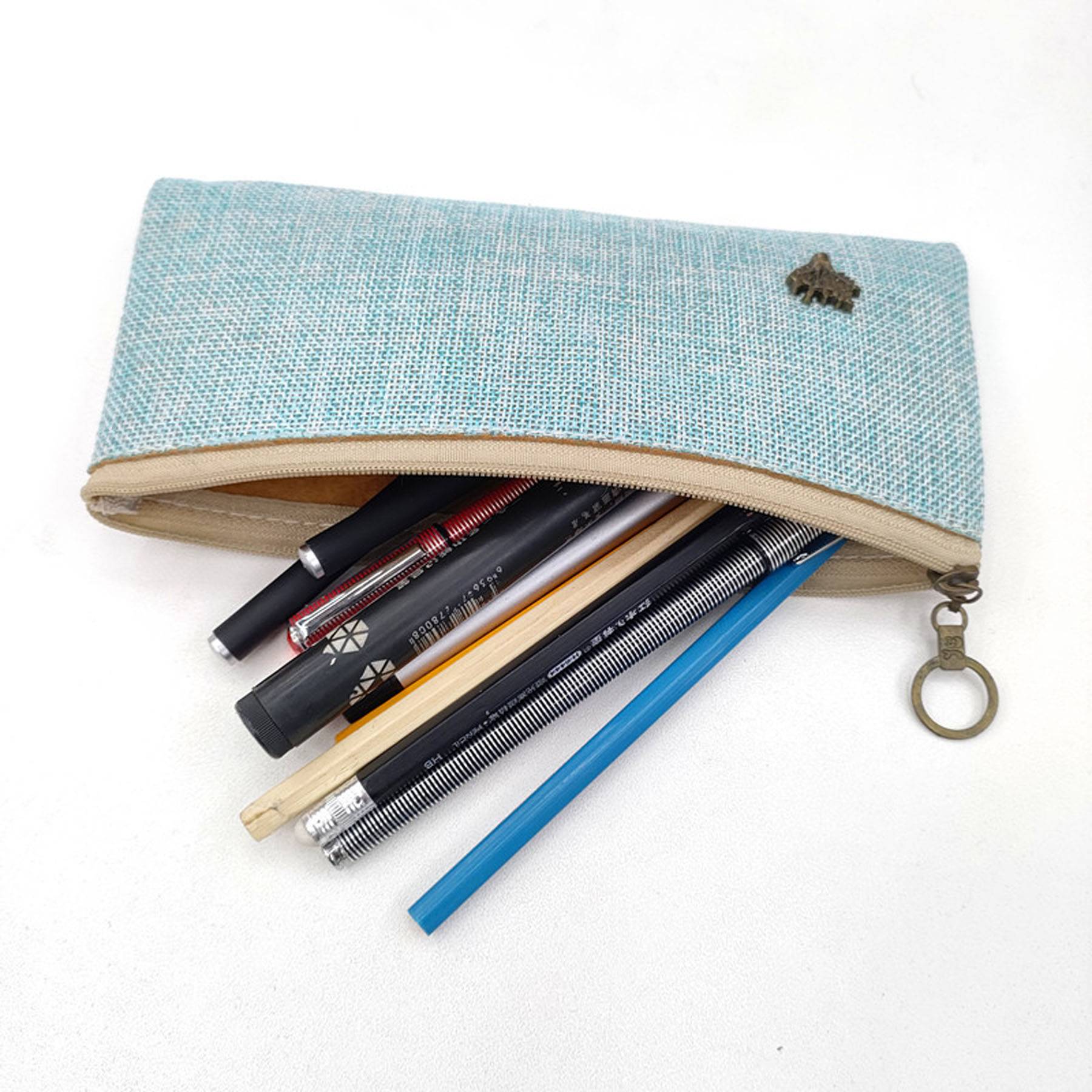 Classic Design Linen Pencil Case 7