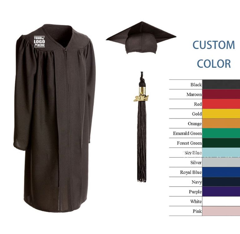 Graduation Gown Cap Tassel Set for High School and Bachelor 1