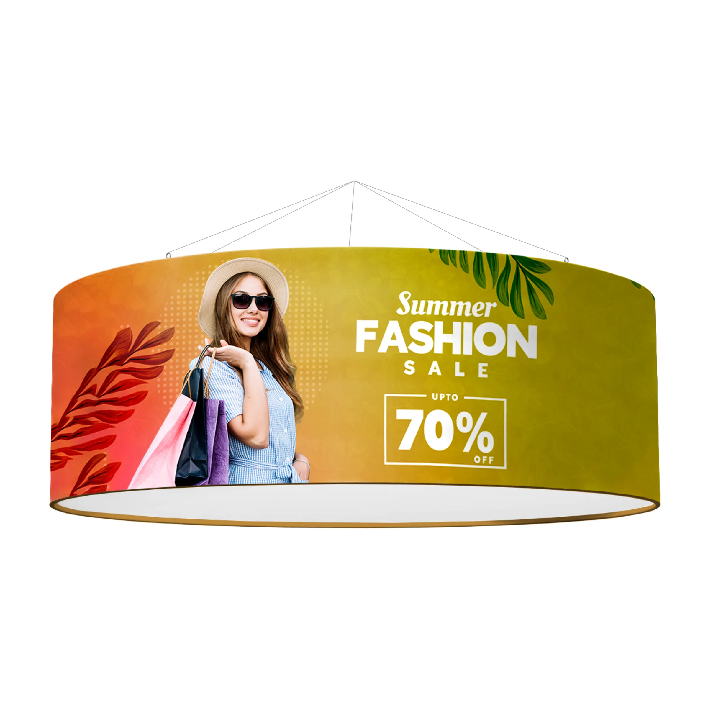 12' Circular Hanging Banner Kit (Hardware + Banner) 6