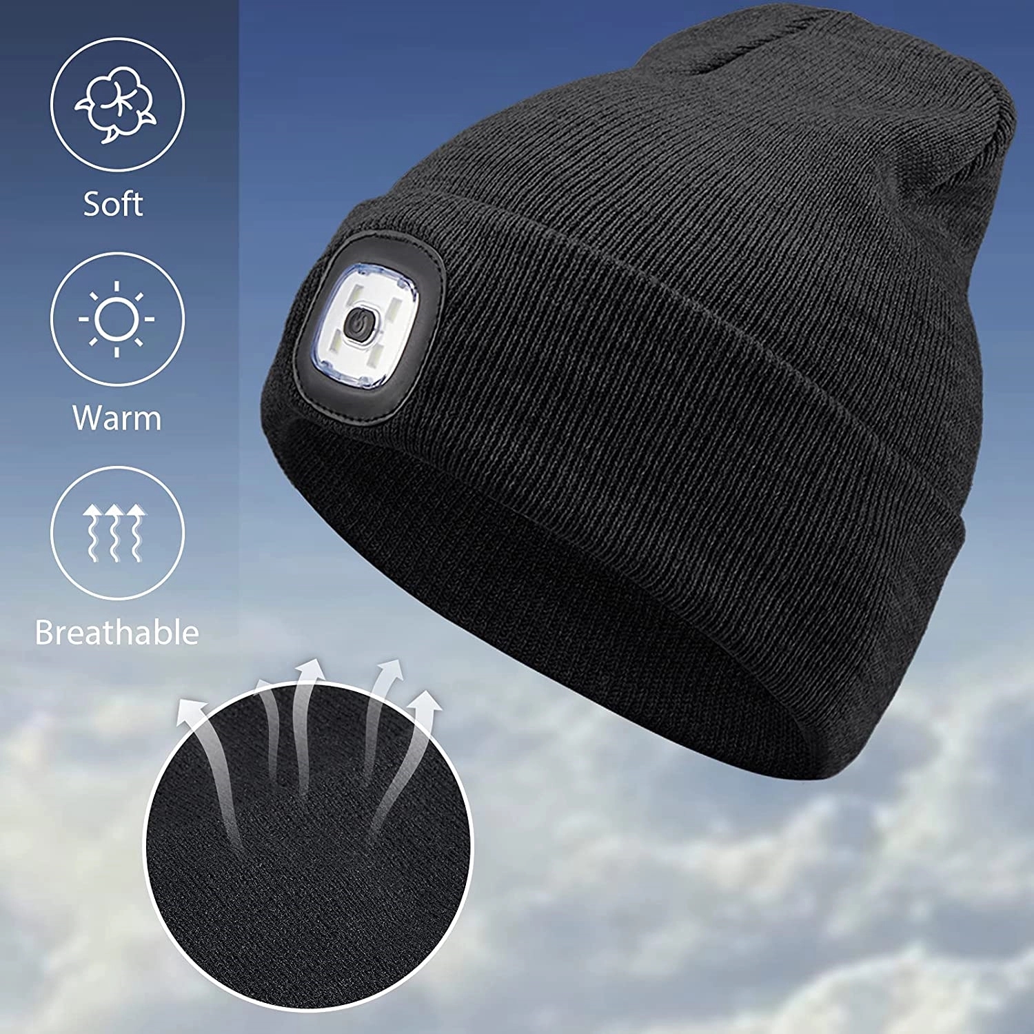 LED Light Beanie Hat 5