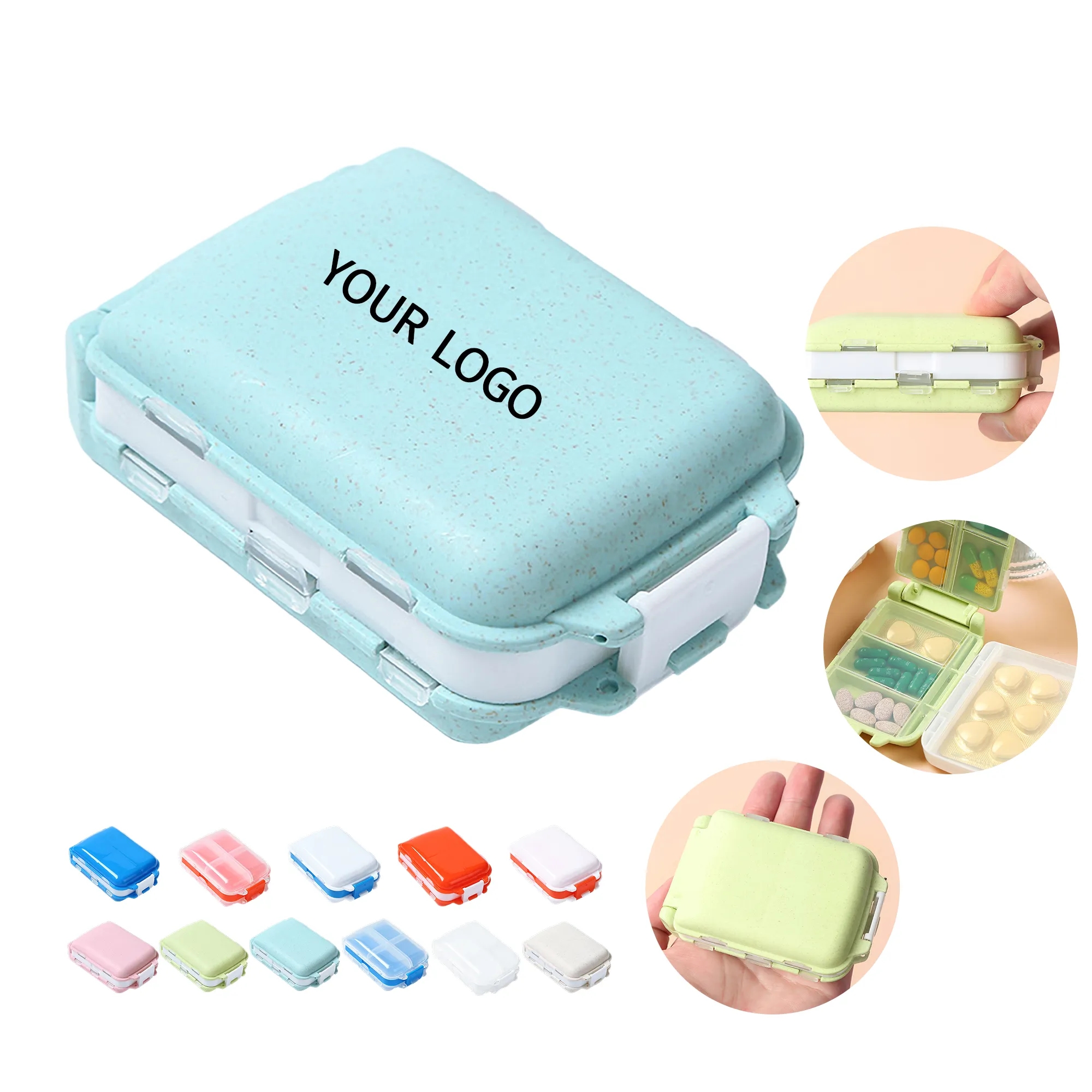 Multi Layer Compact Pill Organizer Travel Friendly 1
