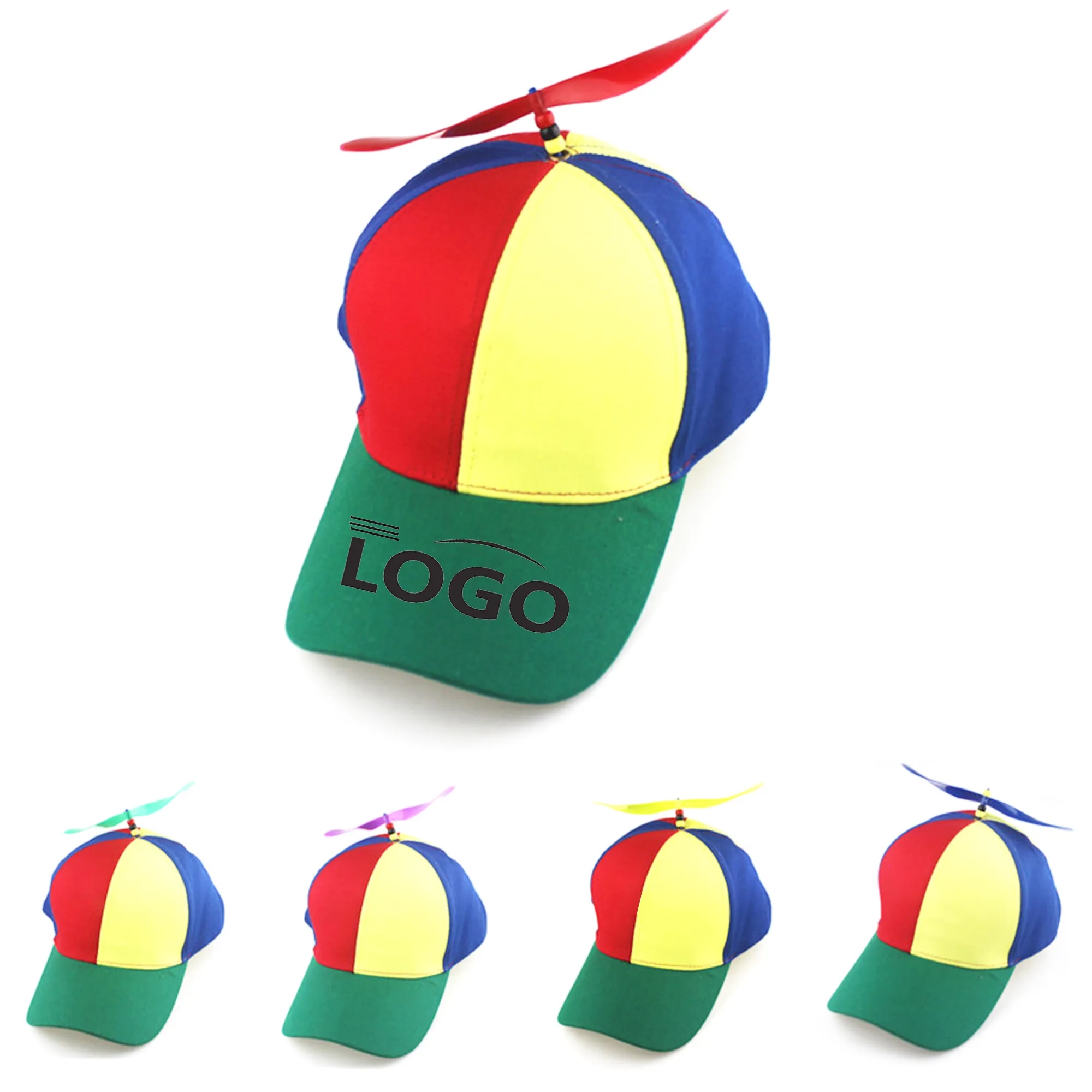 100% Cotton Detachable Propeller Bamboo Dragonfly Shade Cap
