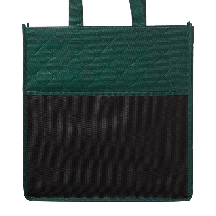 Reusable Quilted Pocket Grocery Tote Bag 4