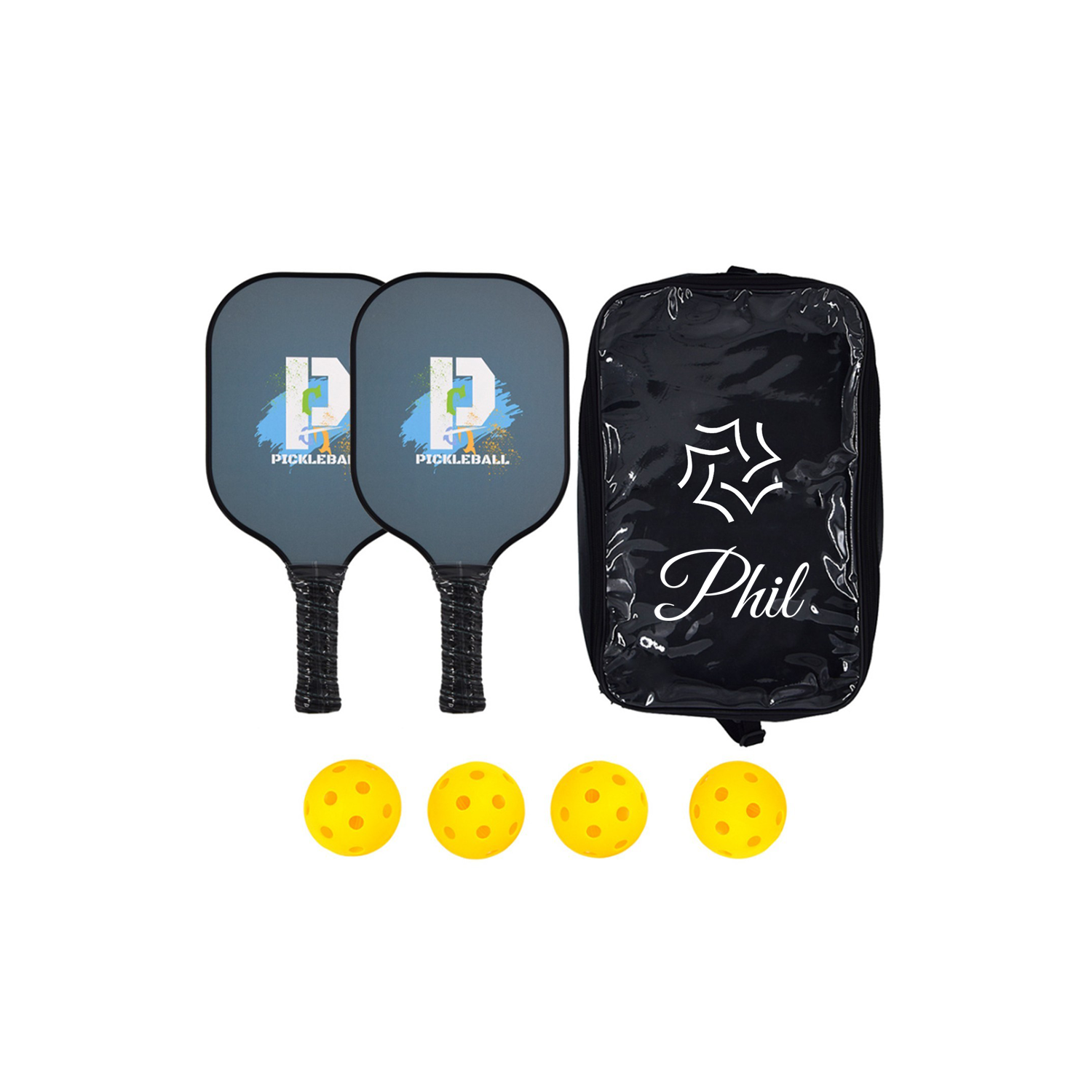 Carbon Fiber Pickle ball Set 2
