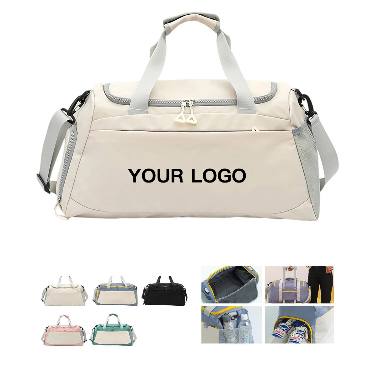 Oxford Sports Tote with 19.69 Inch Wide Spacious Design 4