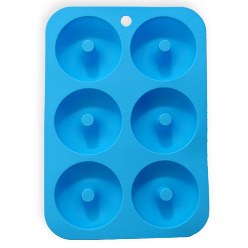 Non-Stick Silicone Donut Mold for 6 Donuts 2.95 Inch 23
