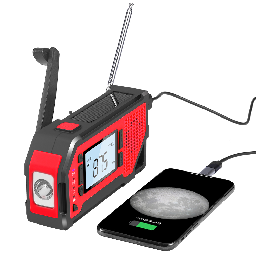 ResQ Emergency Weather Alert Radio – AM/FM/NOAA, 2000mAh Power Bank, Solar & Hand Crank 54