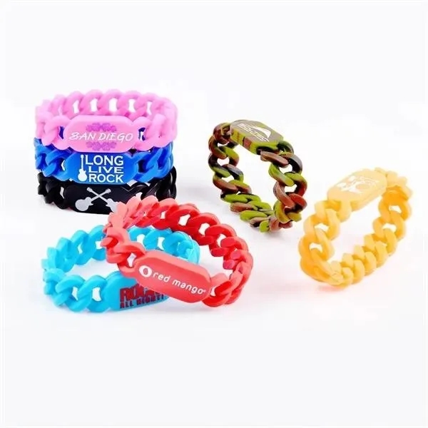 Silicone Twist Bracelet Wristband 4
