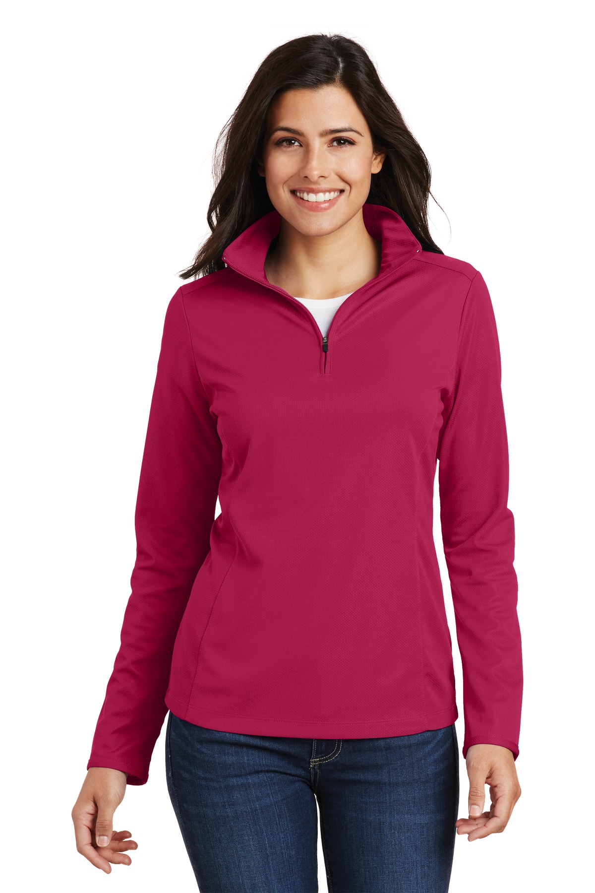 Port Authority® Women's Pinpoint Mesh 1/2-Zip 22