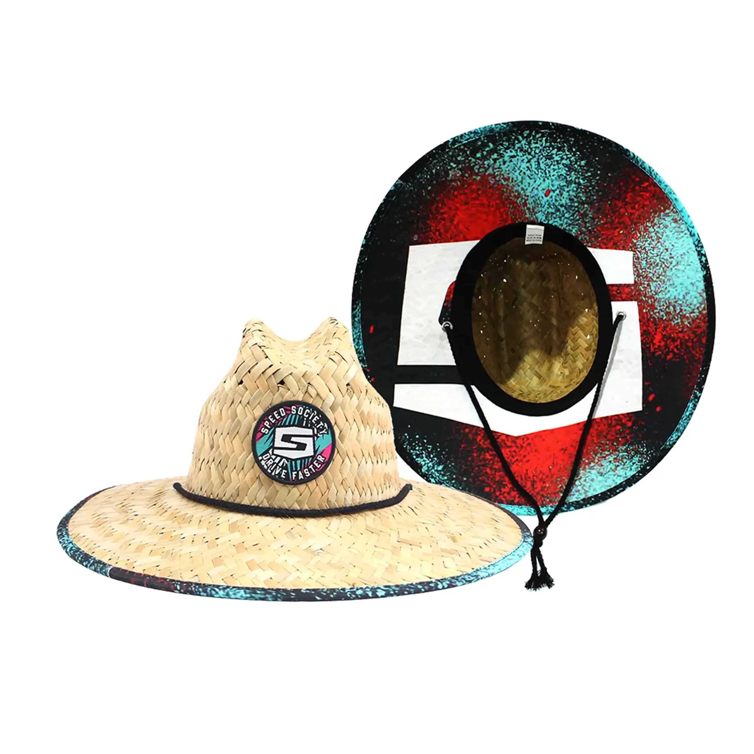 Embroidered Lifeguard Straw Hat 6