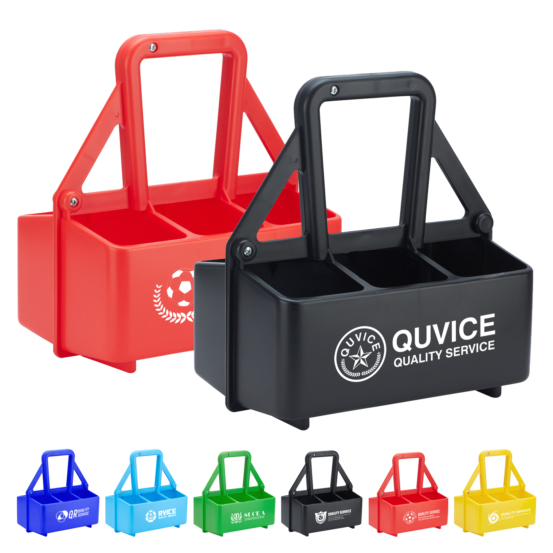 6-Pack Portable Plastic Beer Basket 3