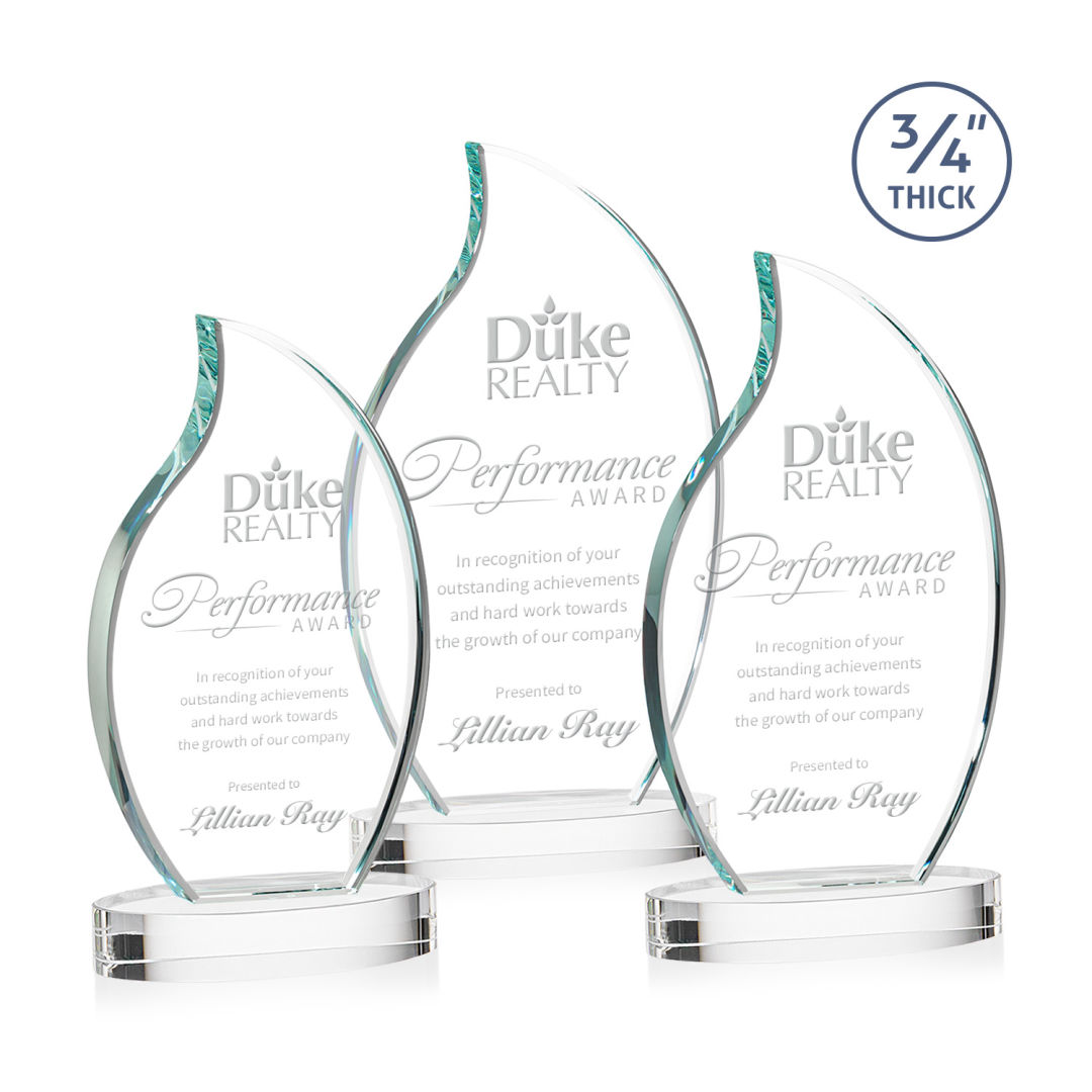 Croydon Flame Award on Alberton Base - Clear