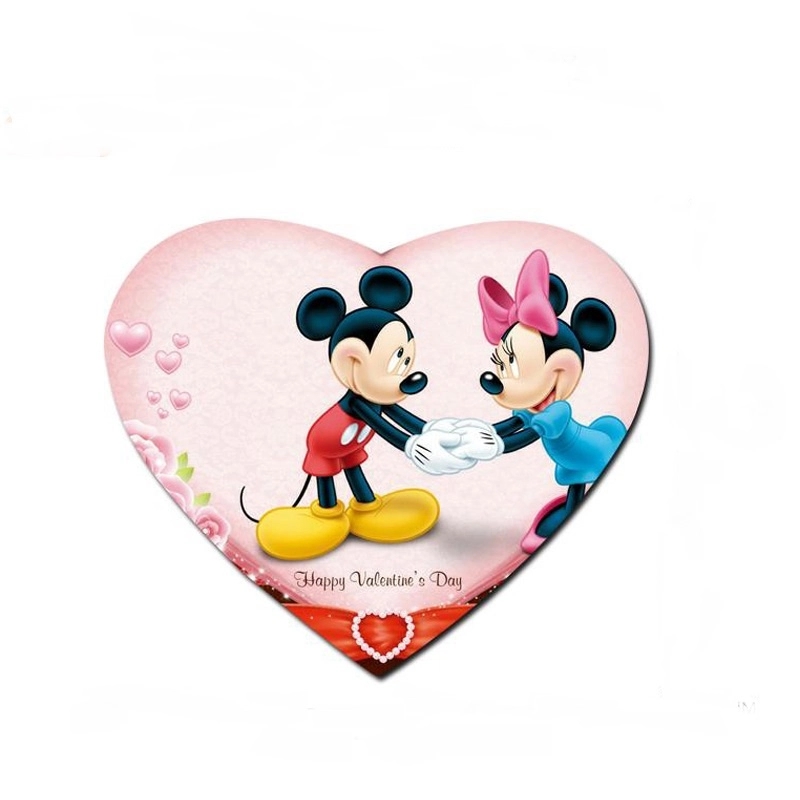Heart Shaped Dye Sublimated Computer Mouse Pad 2