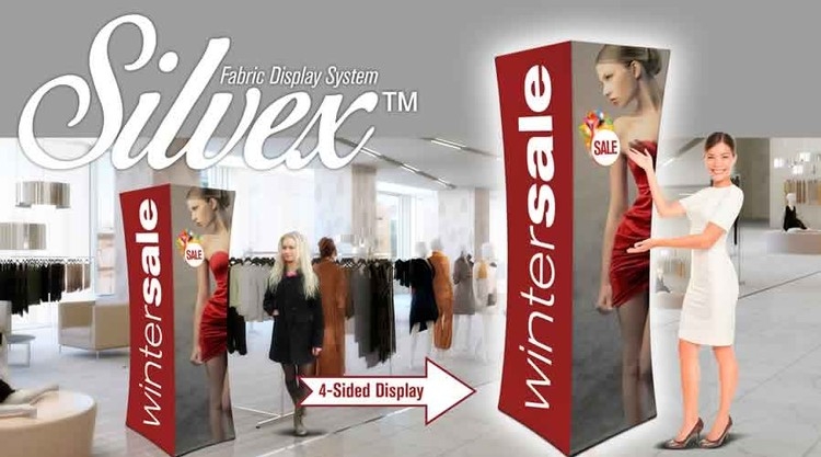 Silvex™ Display - 22"W x 72"Hall advertising system 6