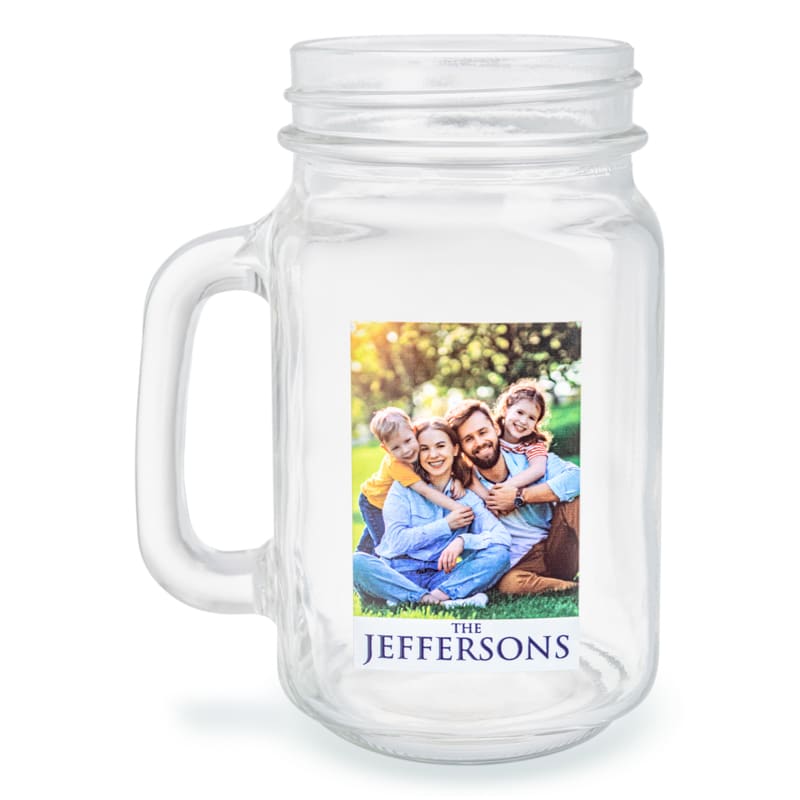 16 Oz Custom Mason Jars With Handles 4
