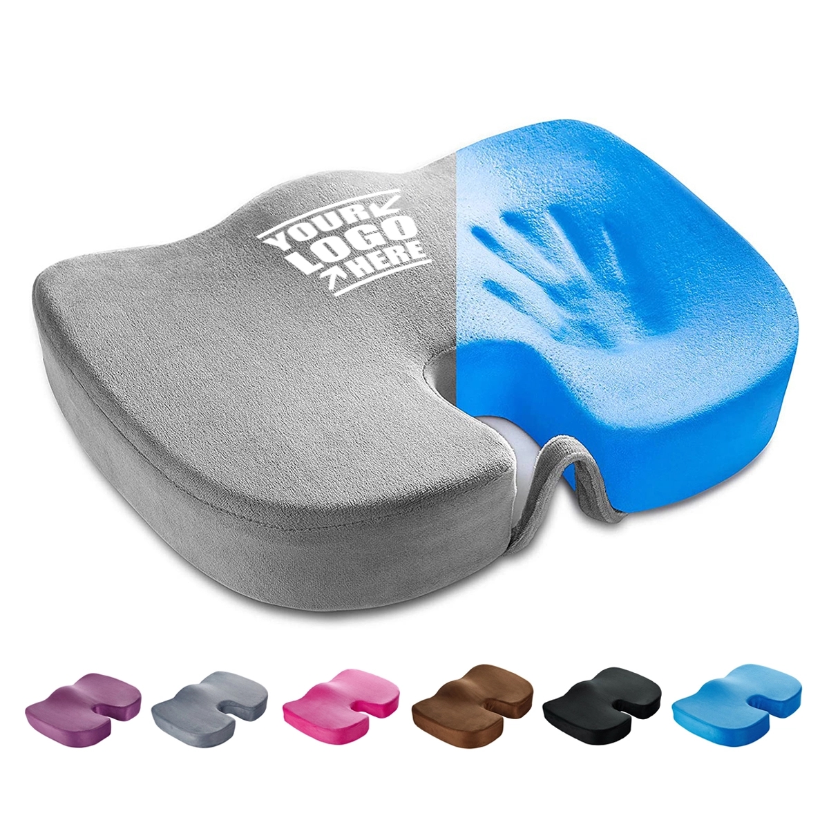 Custom Memory Foam Seat Cushion With Cooling Gel Infused 4