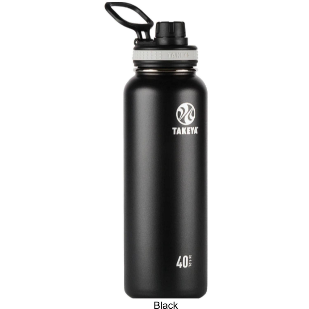 40 oz Takeya® Stainless Steel Insulated Originals Water Bottle w/ Spout Lid