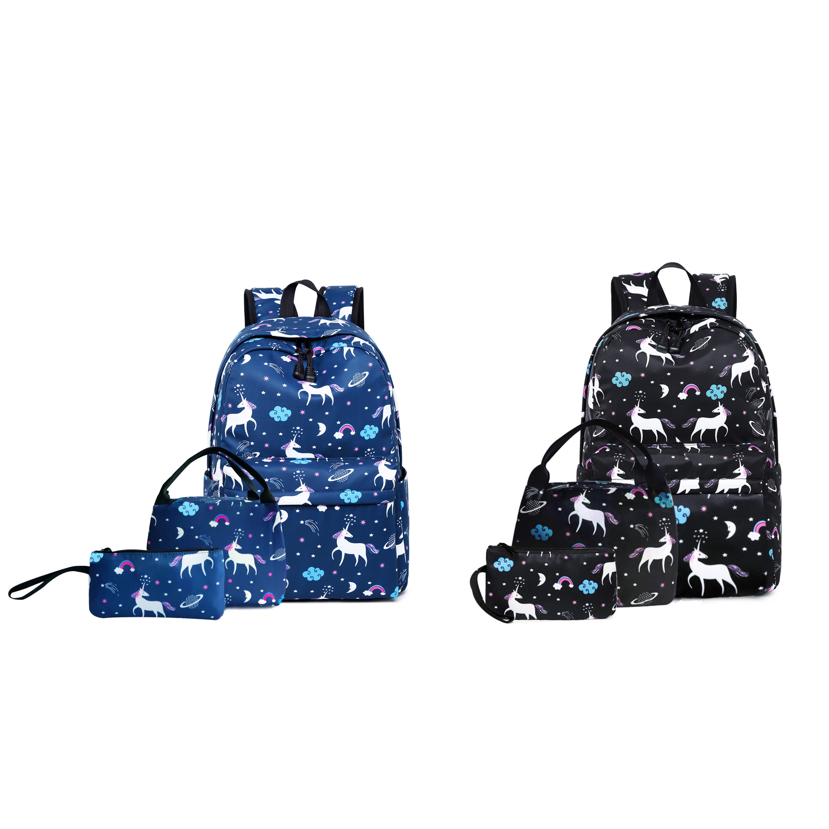 Printed Kids Backpack Lunch Bag & Pencil Bag Set (direct import) 4