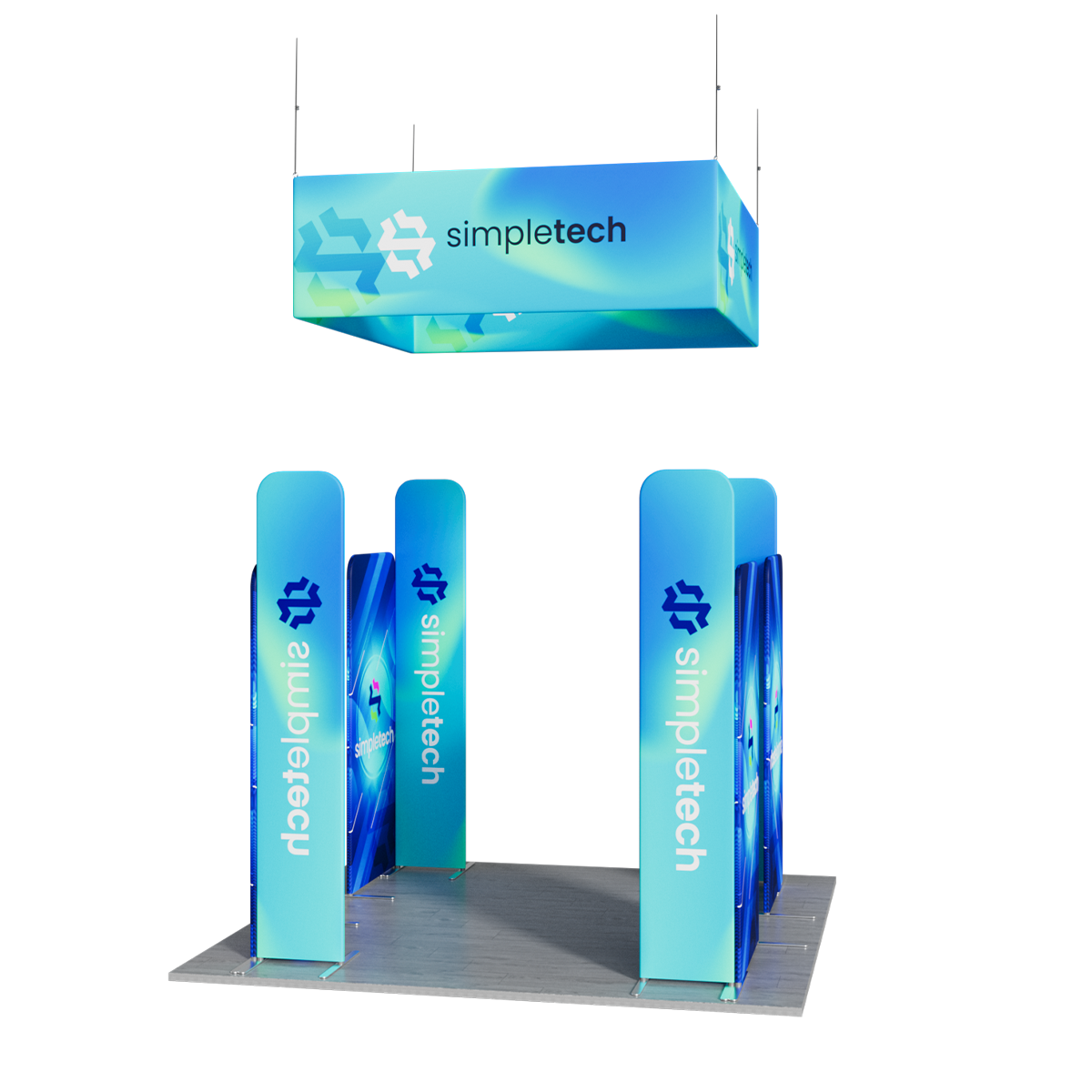 10'x10' Tradeshow Booth Kit - L Kit 5