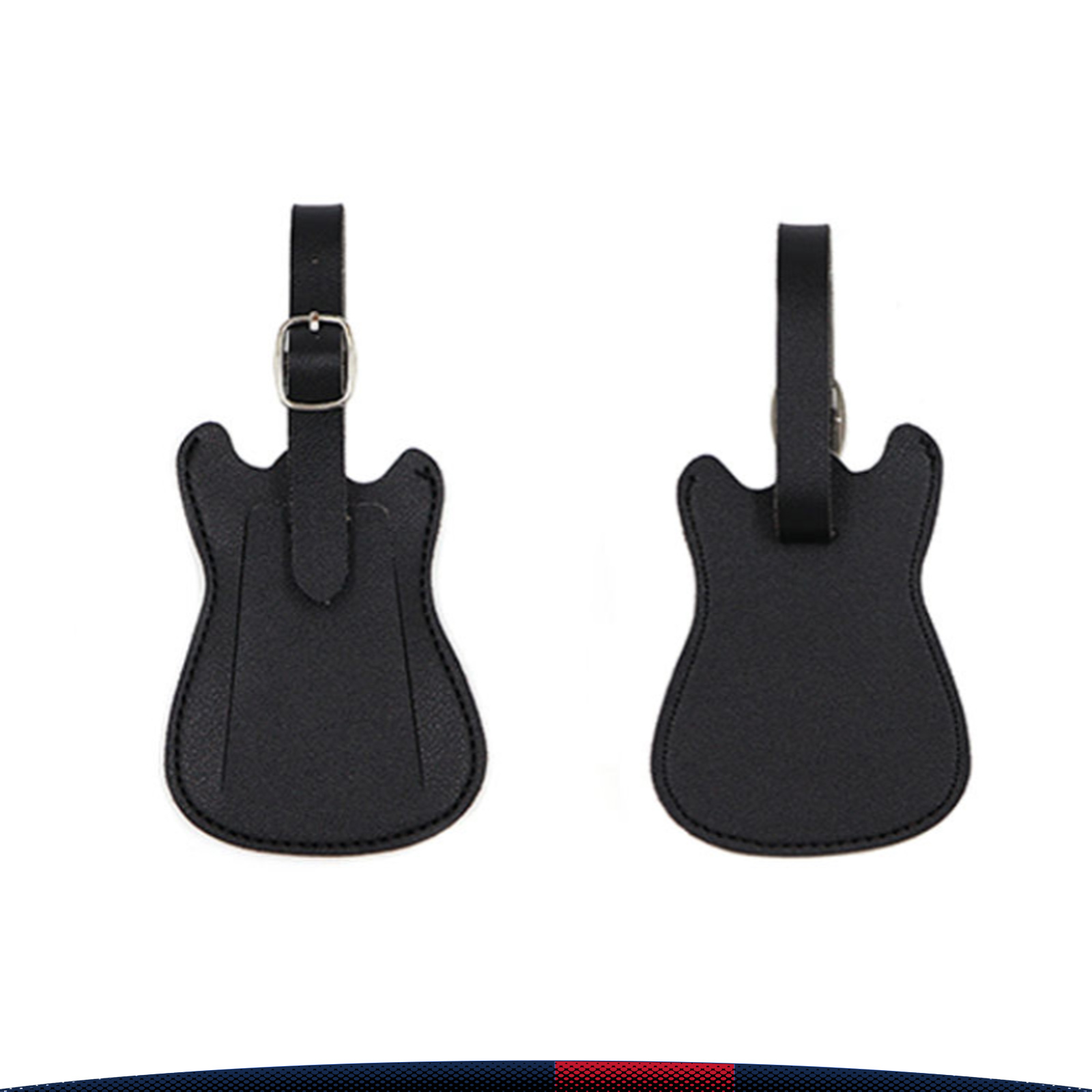 Travdex Guitar-Shaped PU Leather Luggage Tag 4