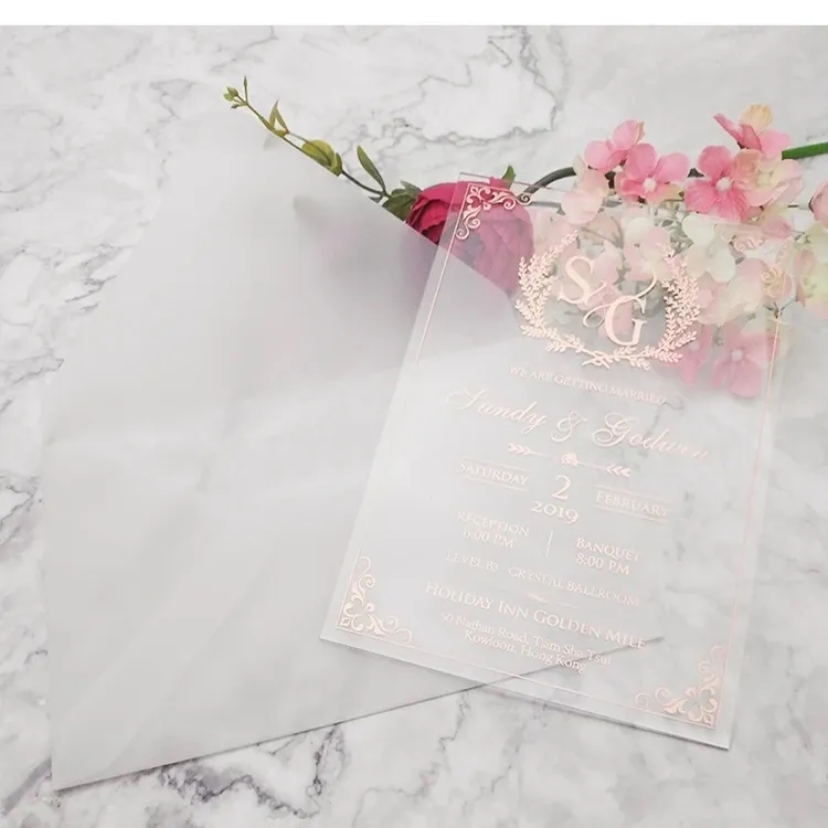 Frosted Mirror Gold Acrylic Hotel Room Door Plaque 1