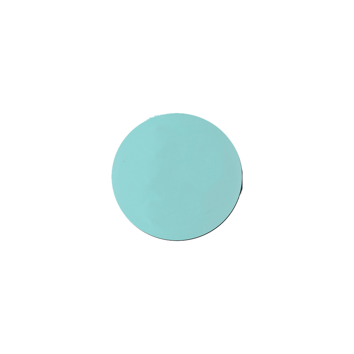 3" Teal Round Silicone Coaster 1