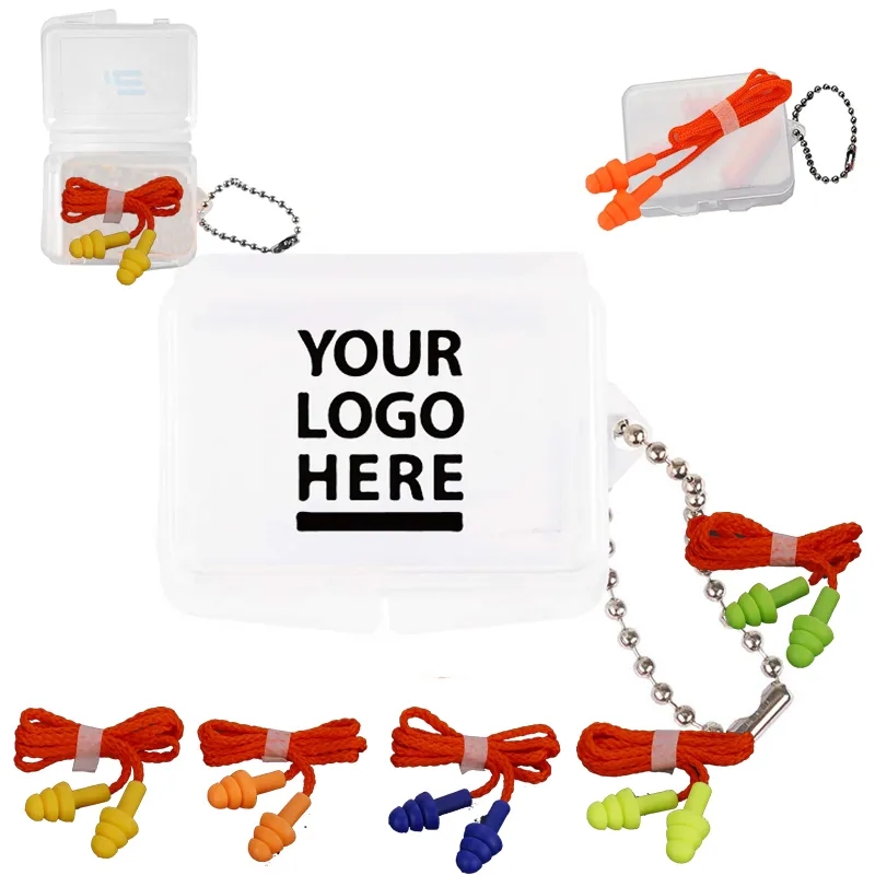 Promotional Silicone Ear plugs with String 2