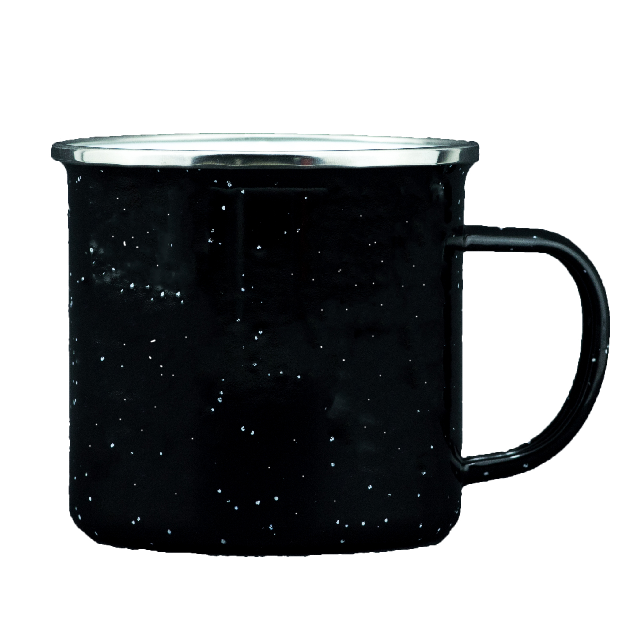 Summit 16oz Enamel Coated Stainless Steel Campfire Mug (Black)