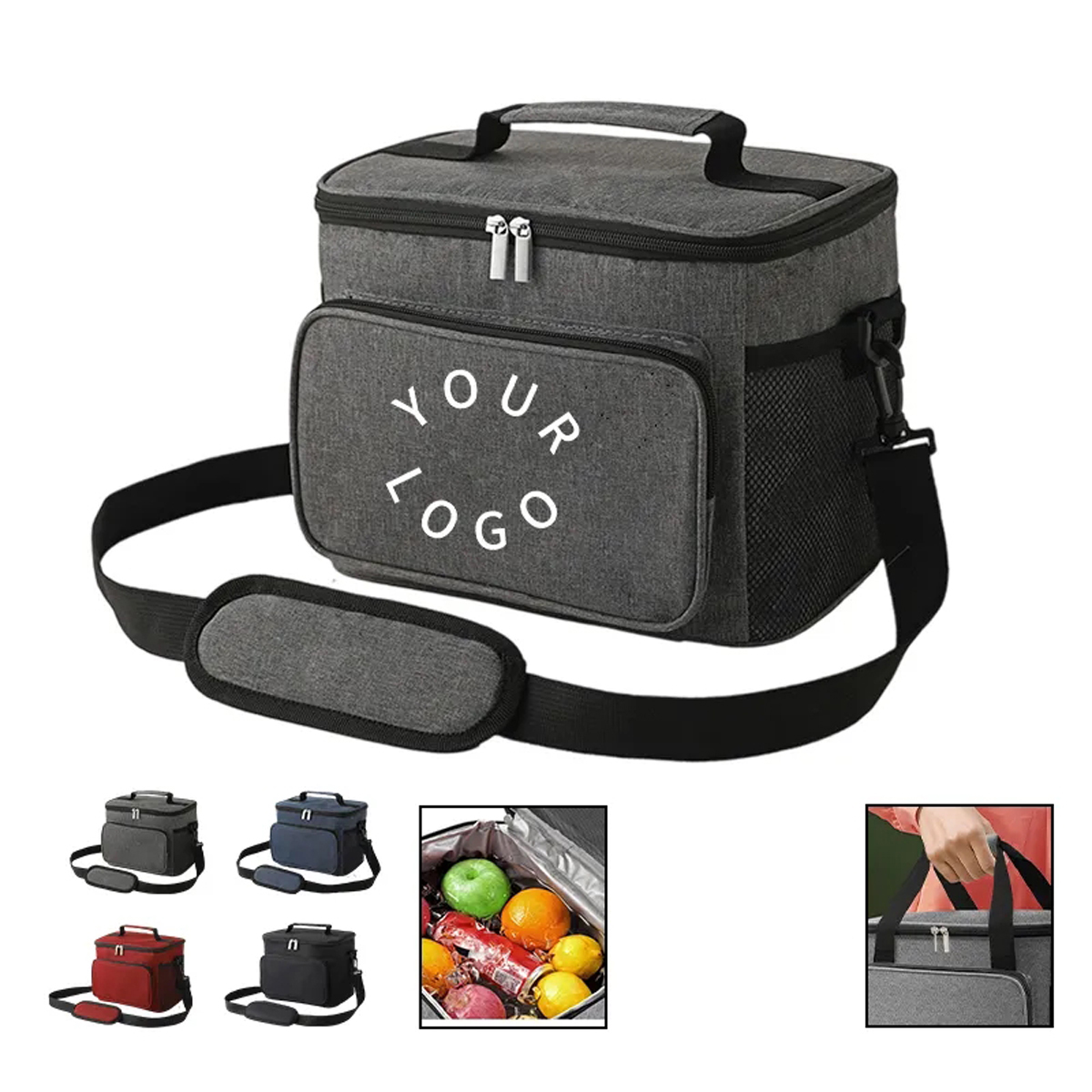 Thermal Picnic Bag with PEVA Lining and Handle 4