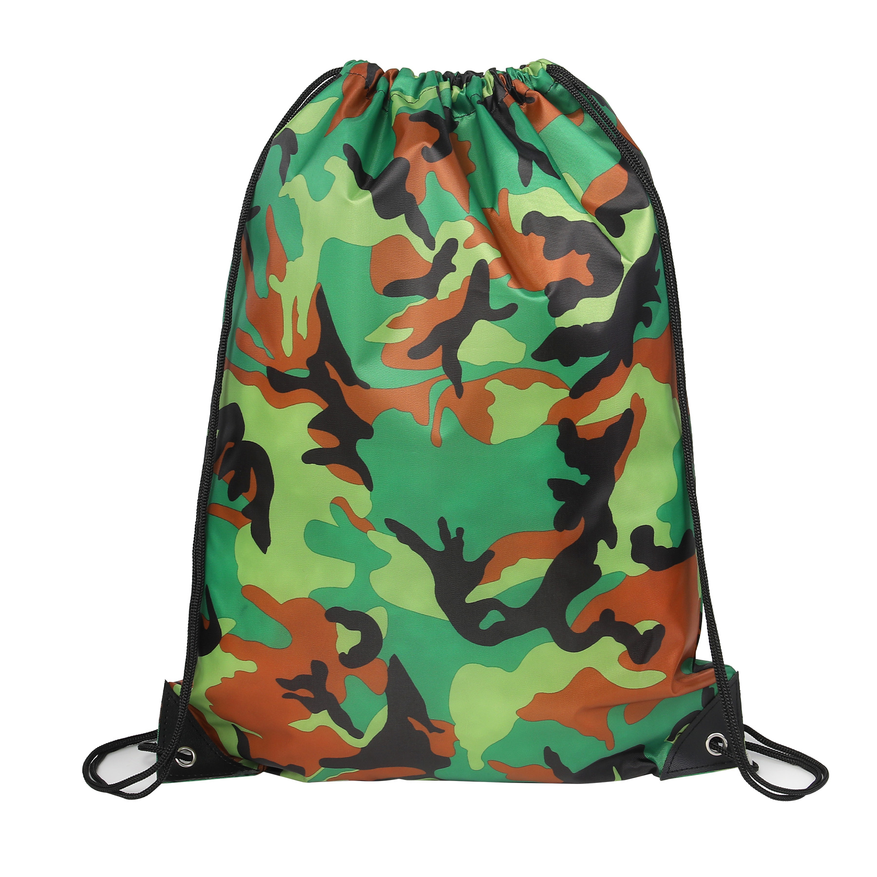 Camo Water-Resistant Drawstring Backpack 28