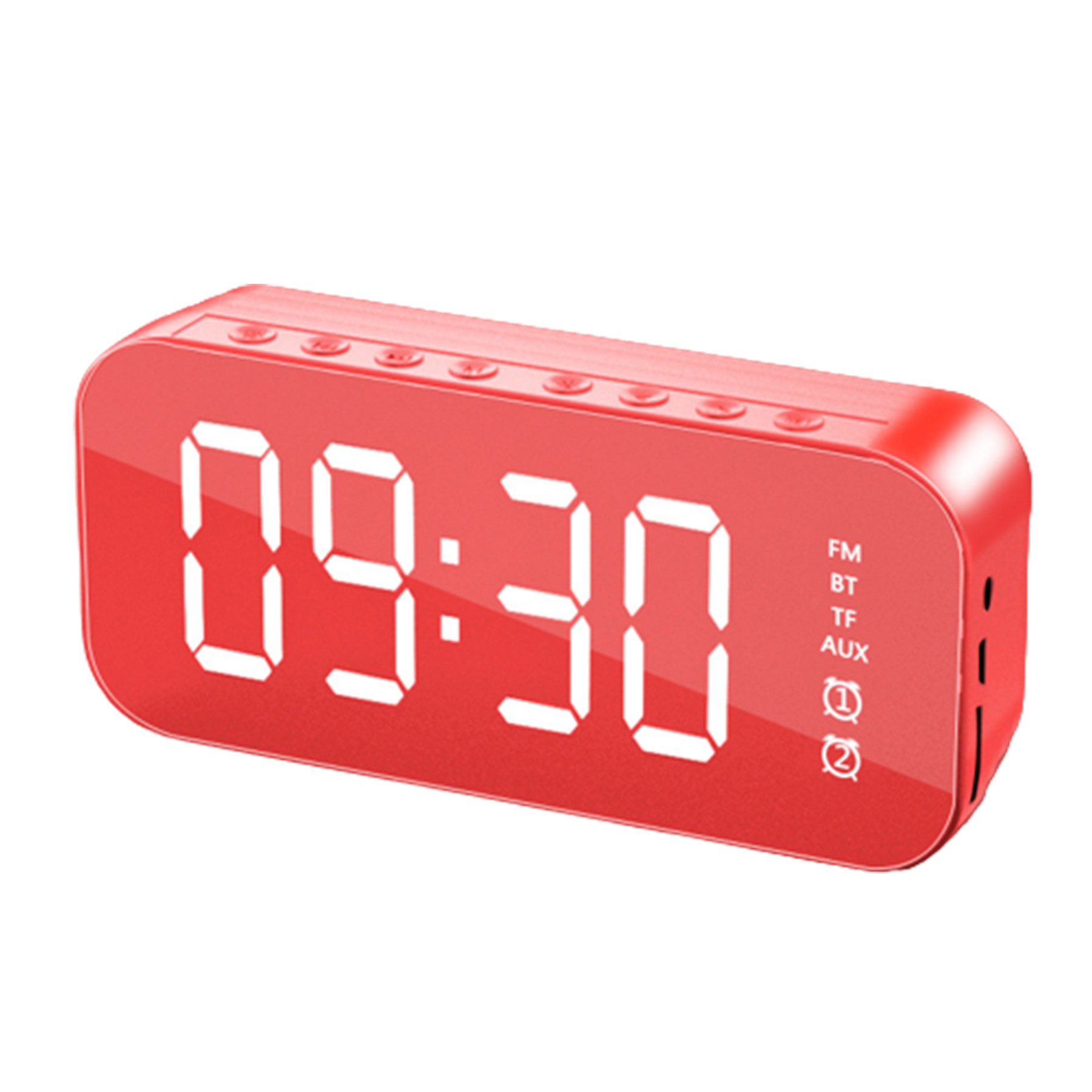 Mirror Wireless Speaker W/ Alarm Clock 1