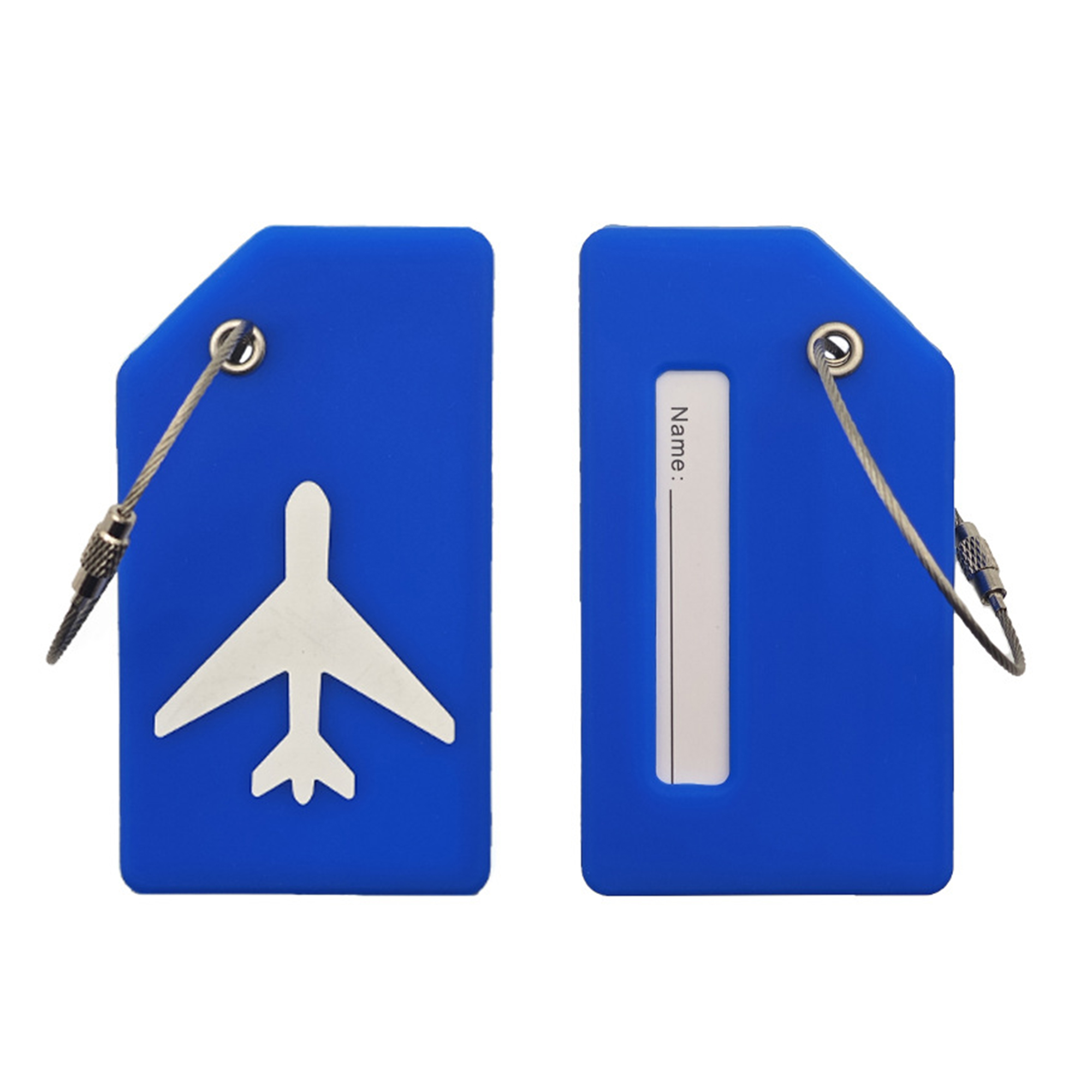 Silicone Travel Name Label With Steel Loop 13
