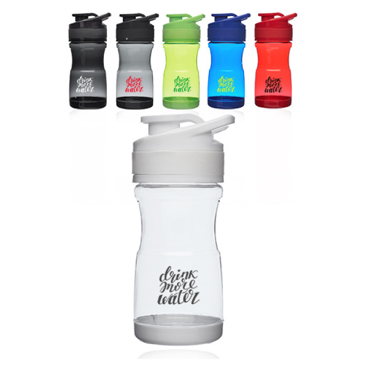 20 oz Plastic Water Bottles with Flip Lid - BPA Free 5