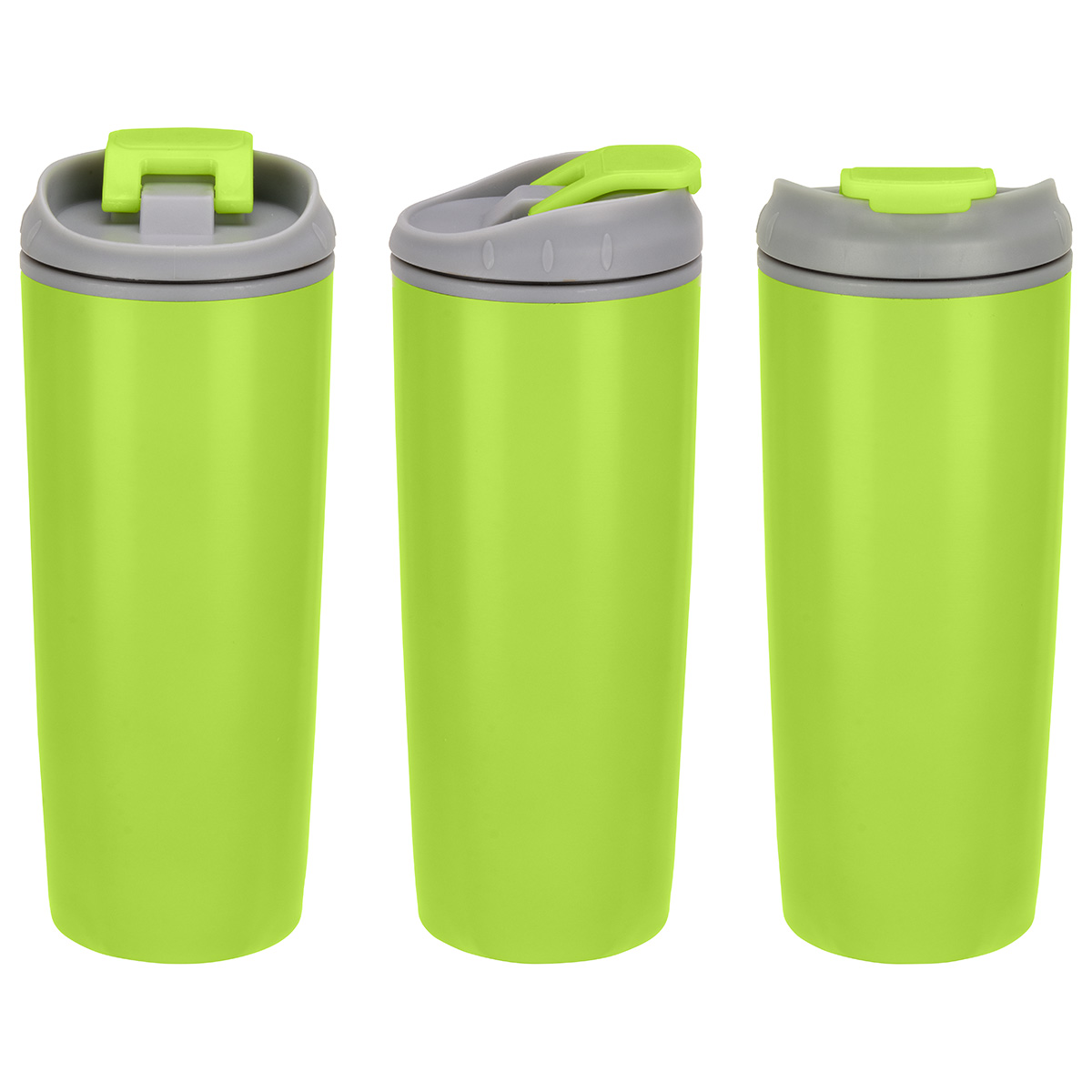 Olympia 17 oz Stainless Steel/Polypropylene Tumbler with Flip Top Lid 3