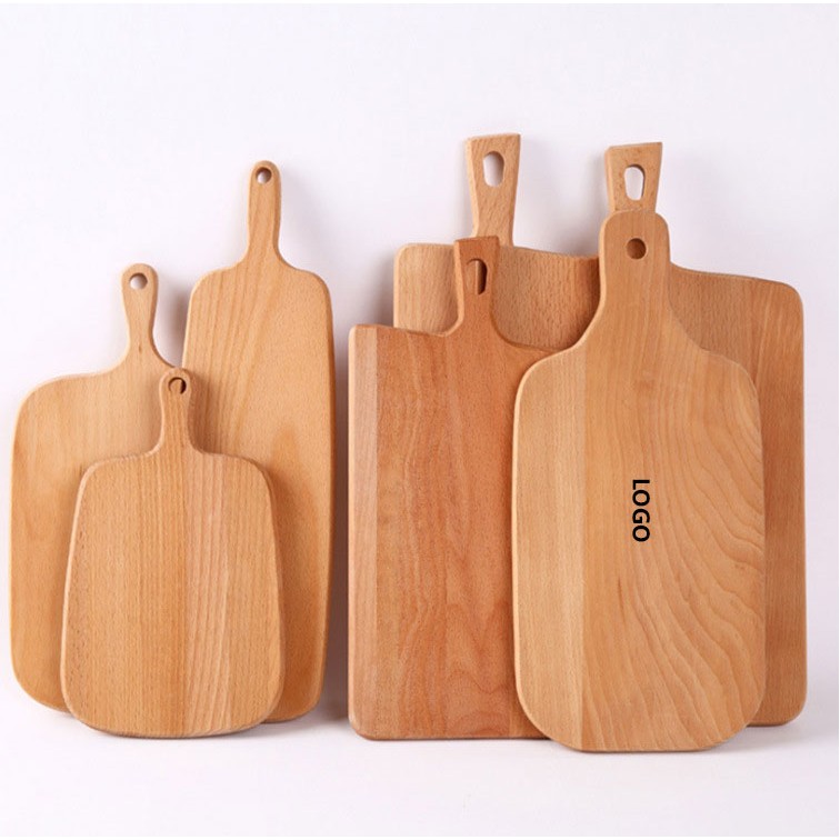 Wood Paddle Bread Cutting Board With Handle And Serving Tray 2