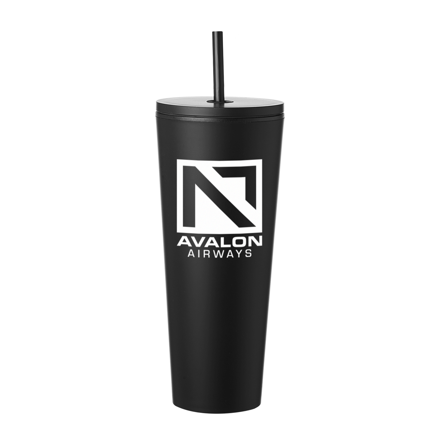 24 oz. Sleekline Rubberized Travel Mug (1 Color Imprint) 2