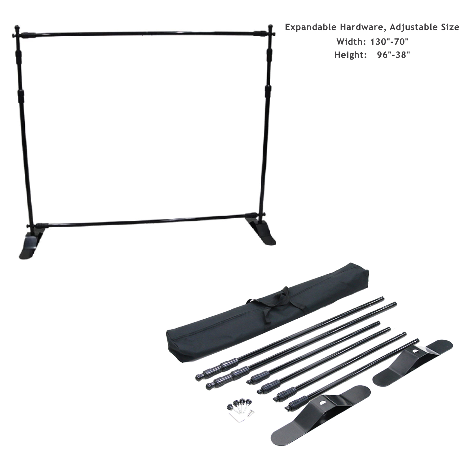 24Hr Express Ship- Tradeshow Booth Package 8' Expanding Display and 6' Sublimated PREMIUM Tablecloth 13