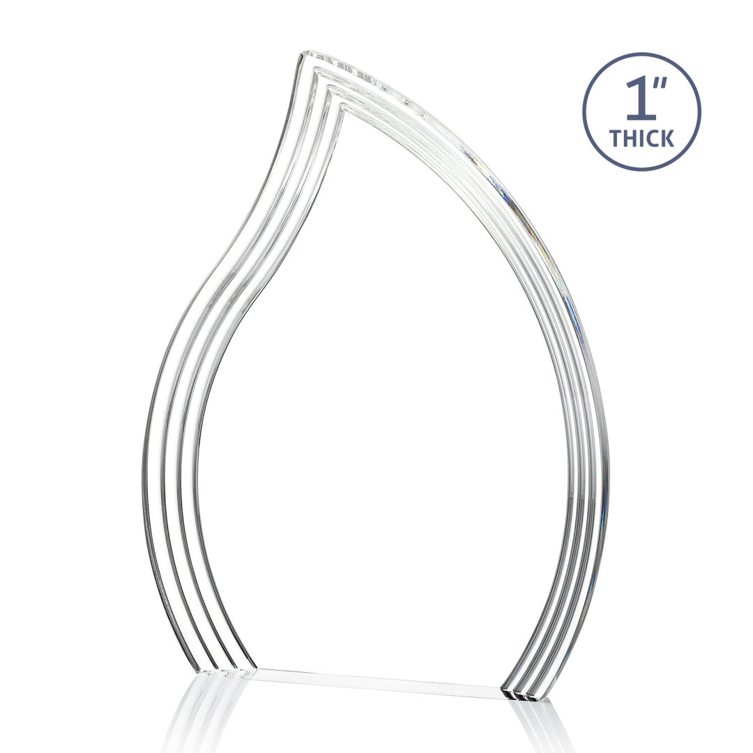 Tidworth Flame Award - Clear 8