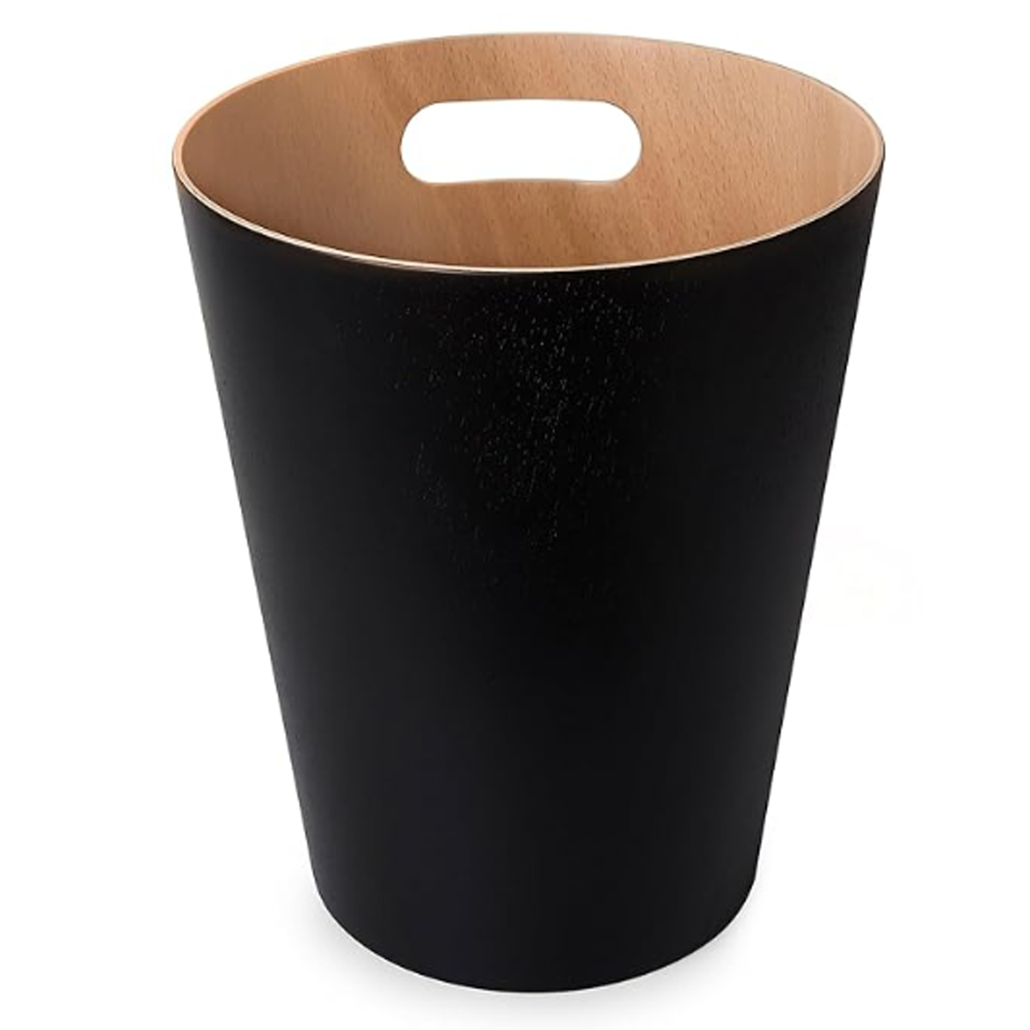 Simple Wooden Uncovered Trash Can for Home Living Room 6