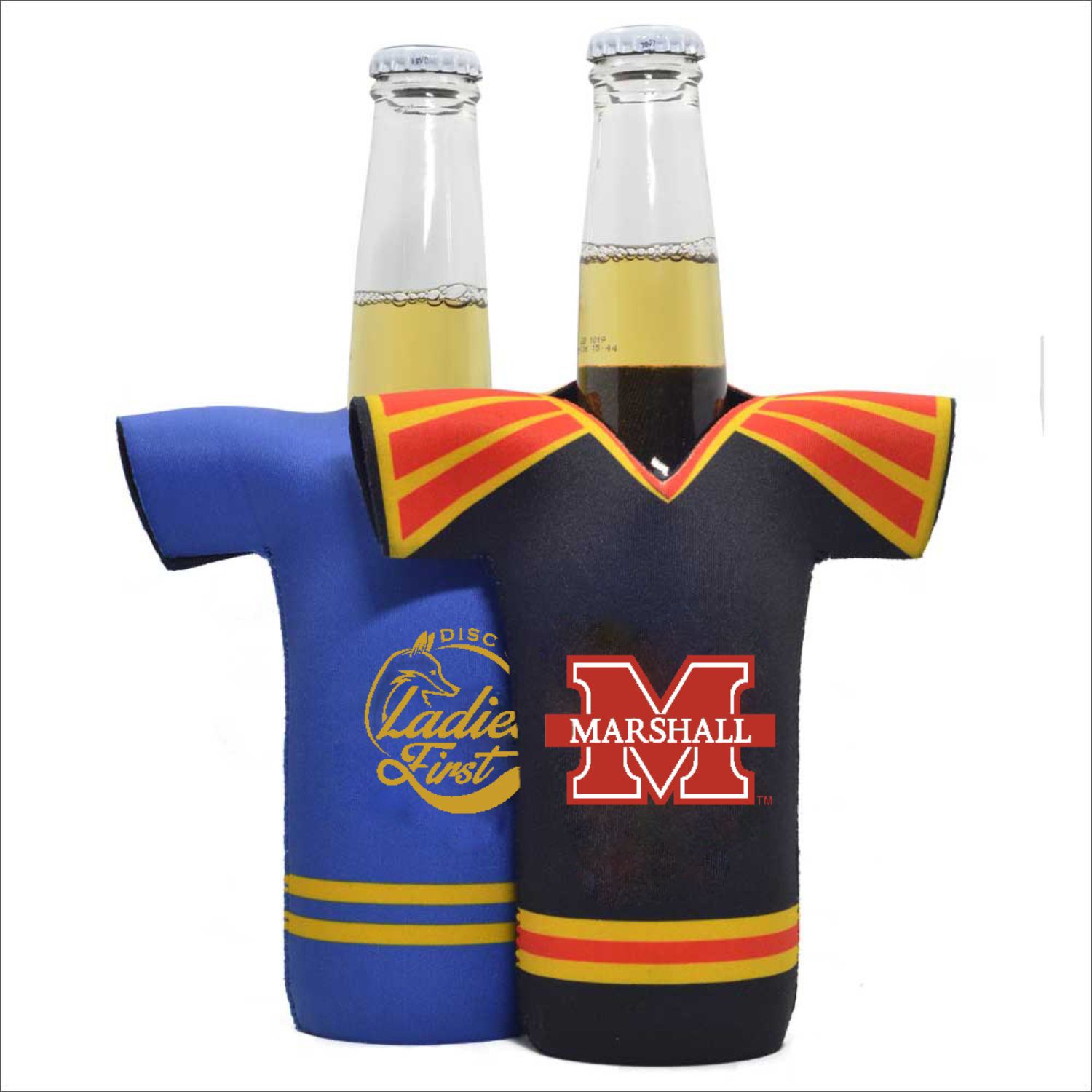 12 Oz. Neoprene V-neck T-SHIRT shape Bottle Cooler 2