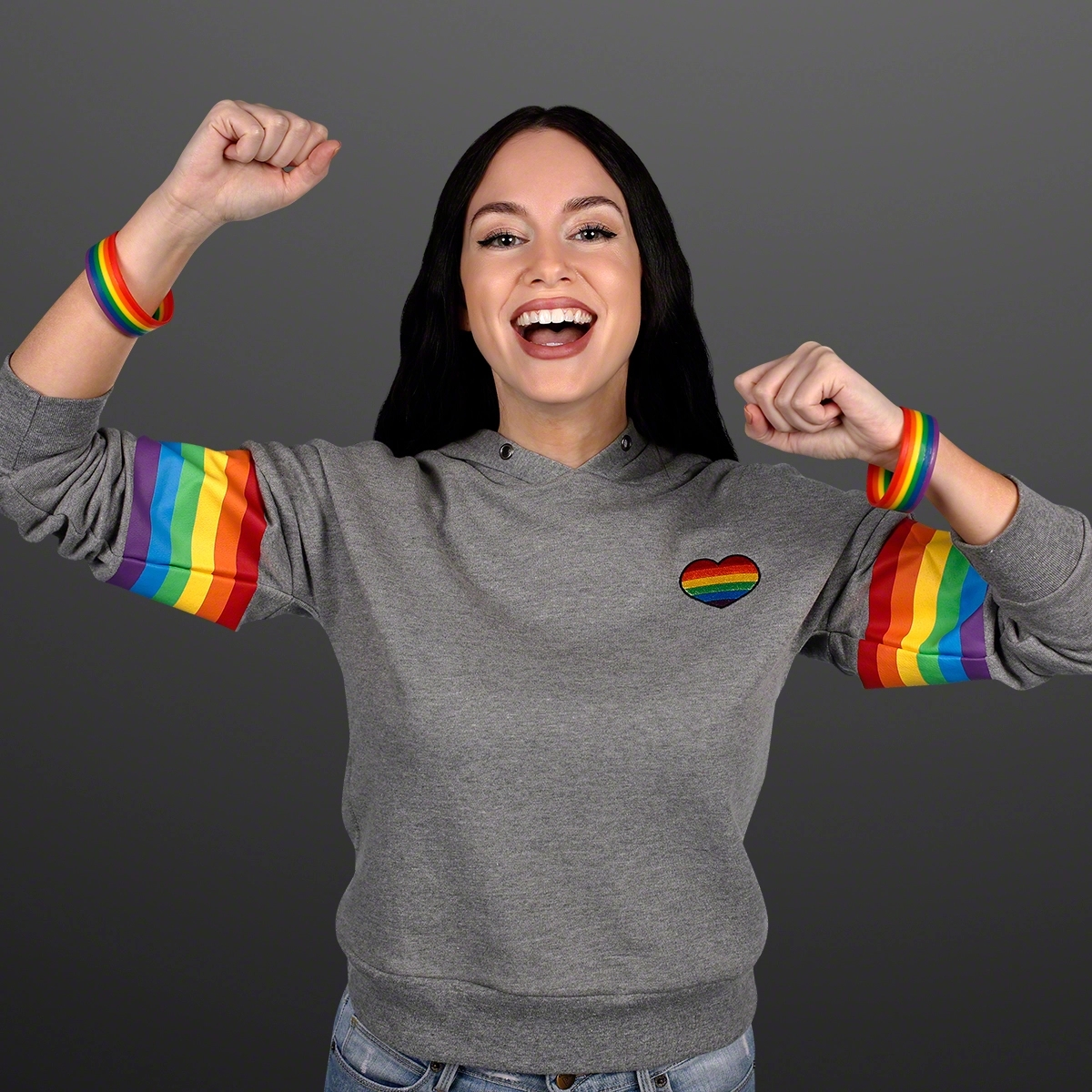 Rainbow Stretch Silicone Bracelets (NON-Light Up) 2