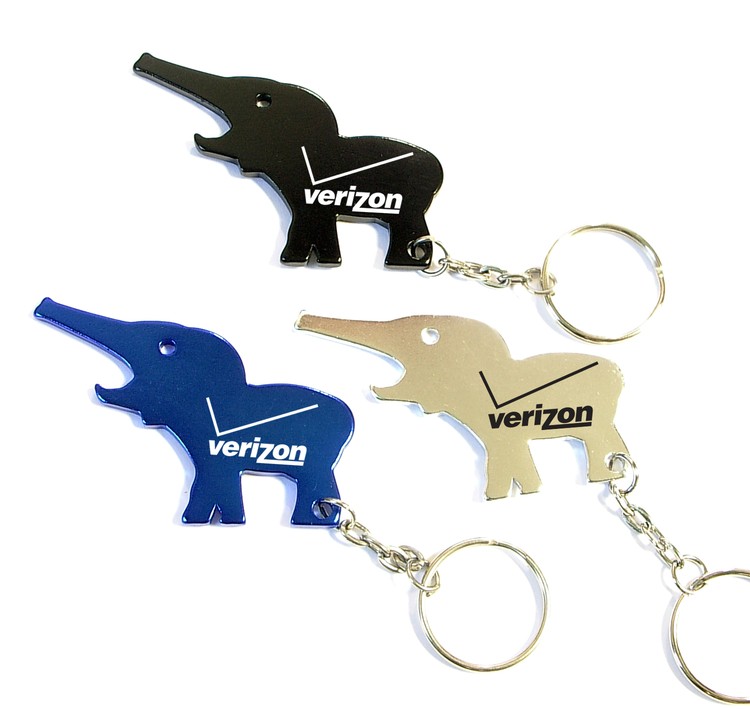 Metal Elephant Shape Bottle Opener with Key Holder