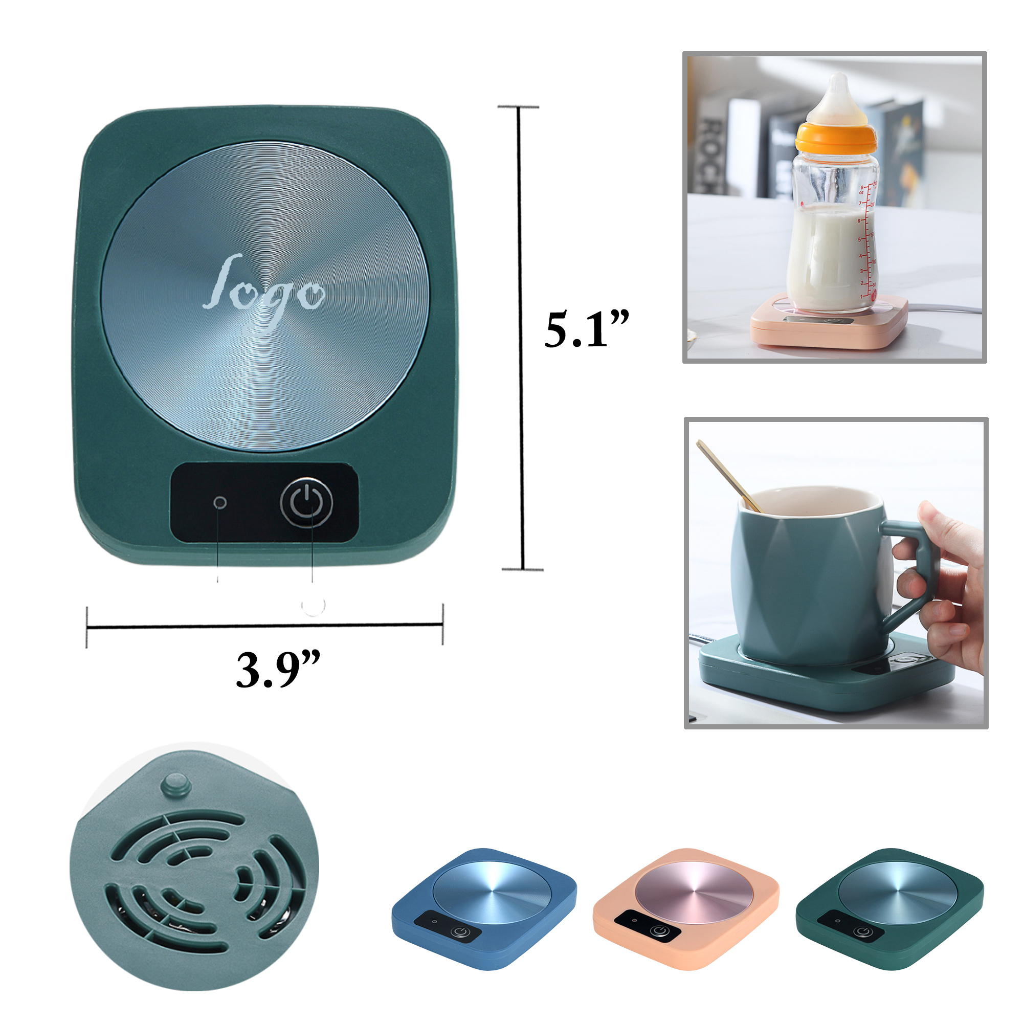 MOQ50 Constant Heat Coffee Mug Warmer Pad 2