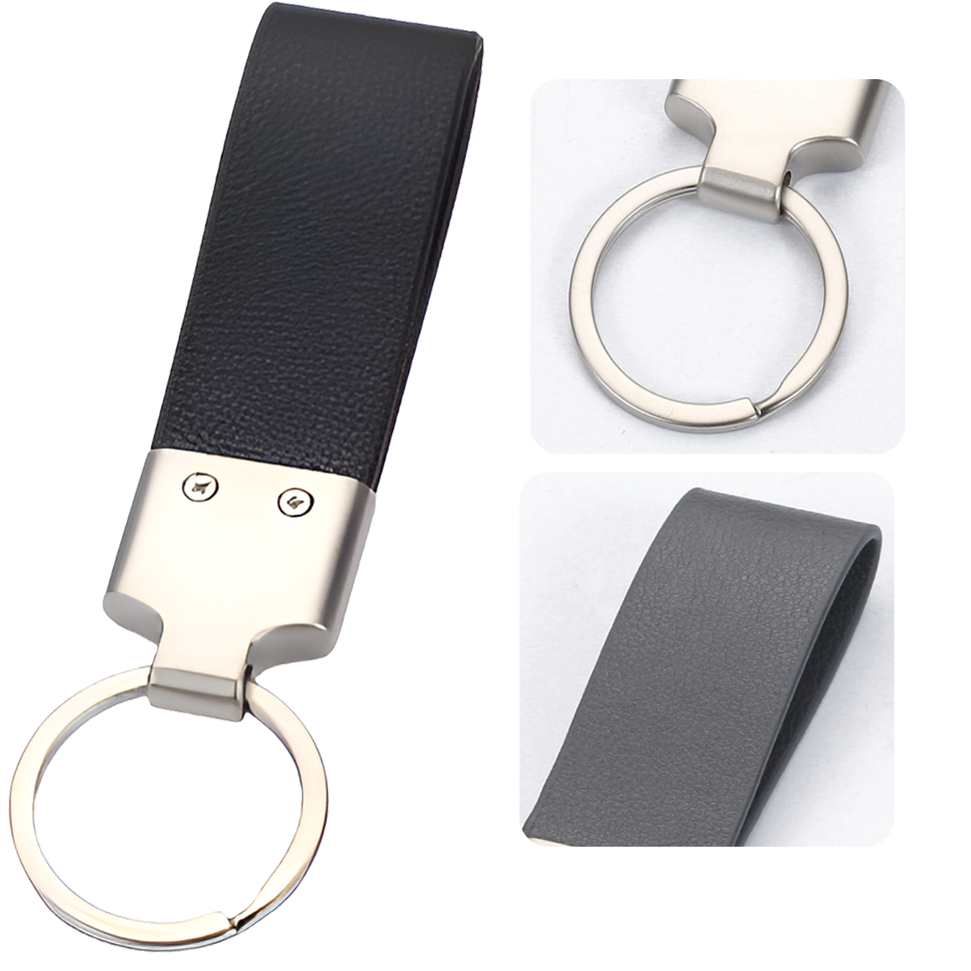 MOQ 50 PCS Soft Leather Keychain 4
