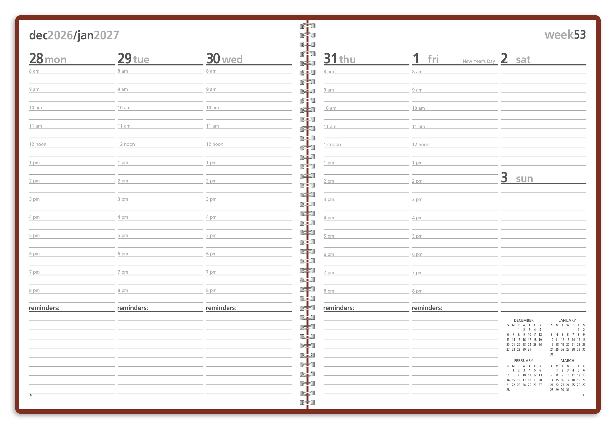 Triumph® Calendars Monthly & Weekly Planner 84
