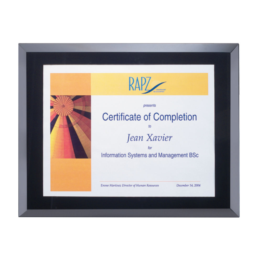 Avonlea Certificate Frame 6